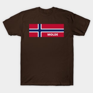 Molde City in Norwegian Flag T-Shirt